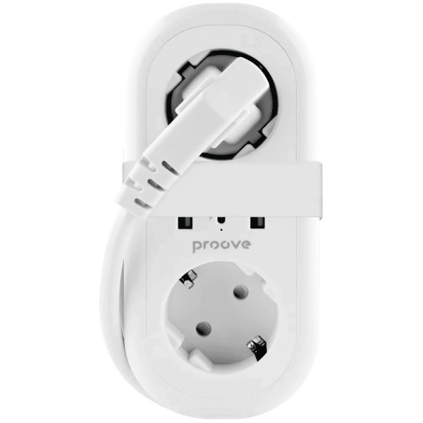 Фільтр живлення Proove Supercoil 20W (2xAC + Type-C + 2xSB) 1.5m White (PSPS25002102) Харків - зображення 2