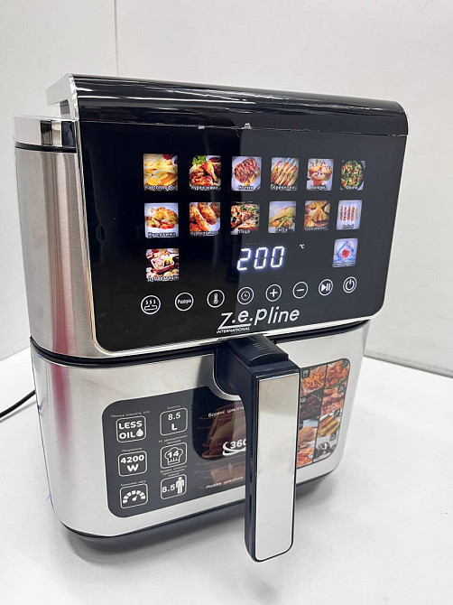Аэрогриль мультипечь на два тэна с силиконовой формой Zepline ZP-00339 13 л 4200 Вт Київ - зображення 6