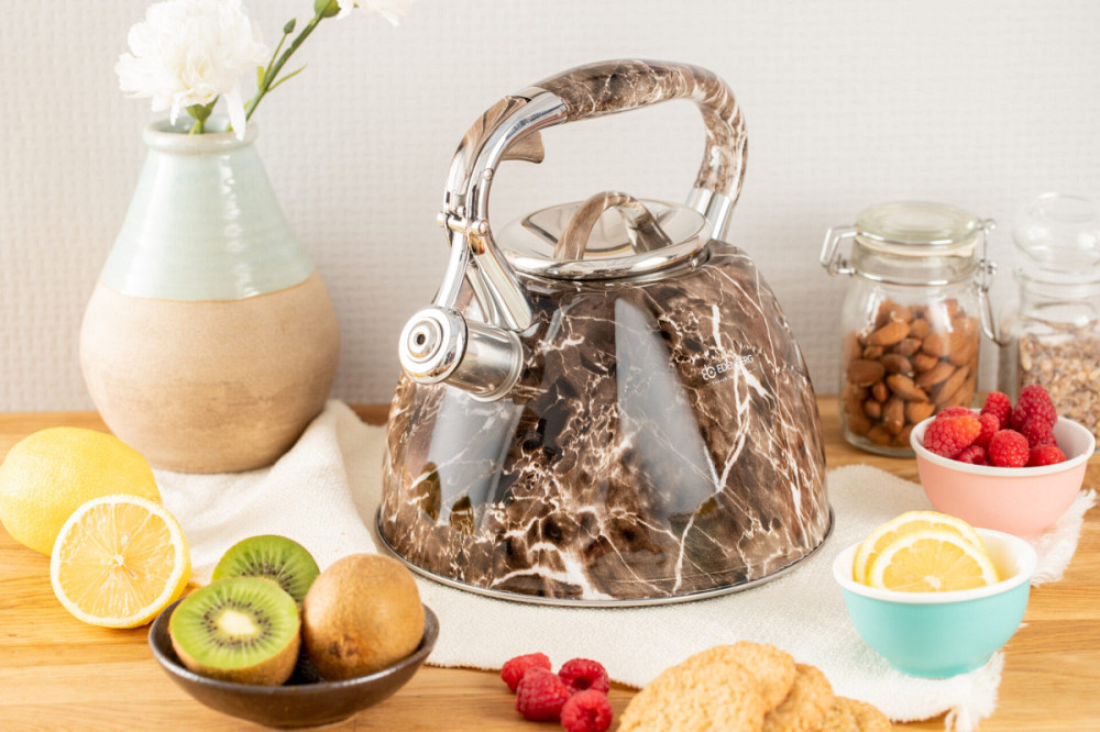 Чайник із свистком Edenberg EB-1985-Brown 3 л коричневий Київ - зображення 1