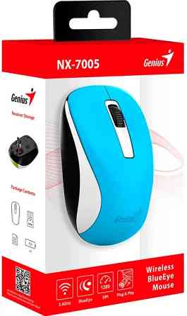 Мышь компьютерная безпроводная Genius NX-7005 Ocean Blue 31030017402 голубая Киев