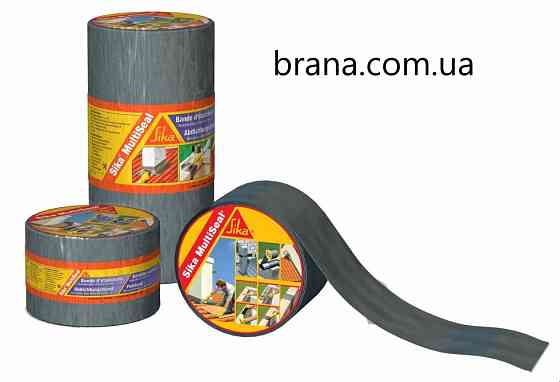 Sika MultiSeal, 3м х 100мм, сіра універсальна герметизуюча стрічка Вишнёвое