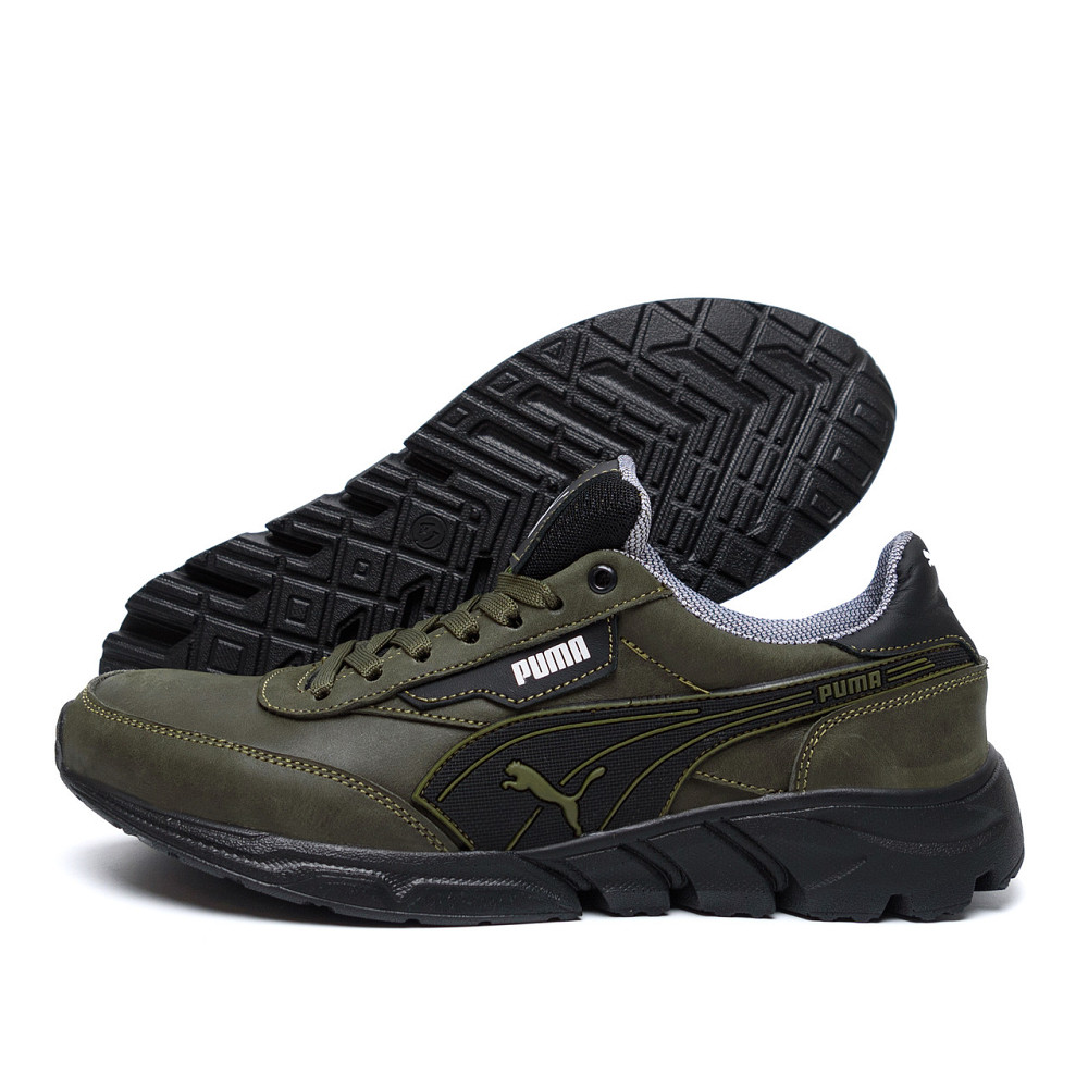 Мужские кожаные кроссовки  Pm Anzarun Green Київ - зображення 11