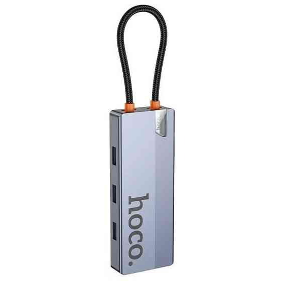 Переходник HUB Hoco HB51 Wow 6in1 (Type-C to HDTV+RJ45+PD+3xUSB3.0) Херсон