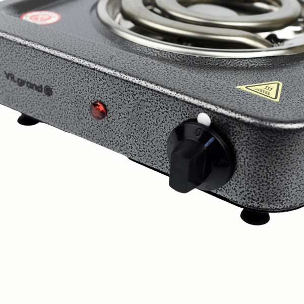 Электроплита Vilgrand VHP161D GRAY 1000 Вт серая Київ - зображення 2