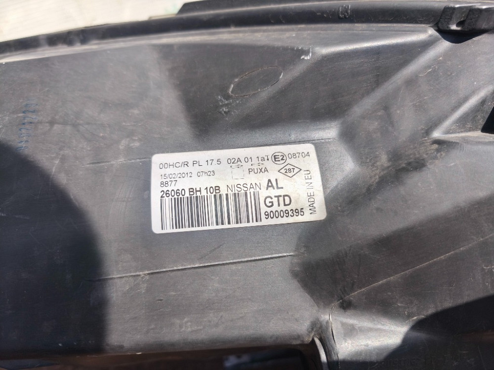 Фара левая Nissan Note 2009-2012 рестайлинг (26060BH10B) Ковель - изображение 3