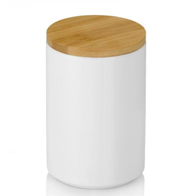 Банка для зберігання Kela Cady 15279 800 мл біла Київ - зображення 1