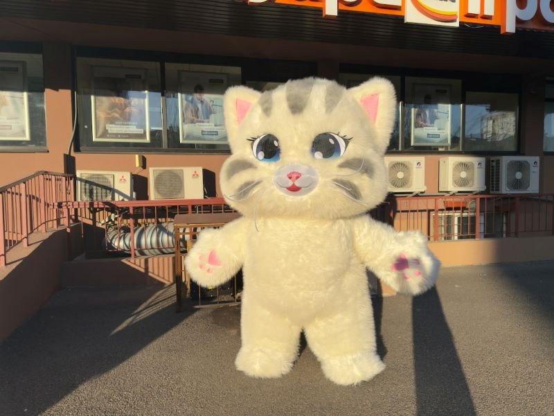 Надувной костюм аниматору кот 4 часа работы 2.4 м 60 Вт Киев - изображение 7