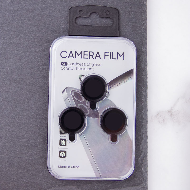 Защитное стекло Metal Classic на камеру (в упак.) для Apple iPhone 16 Pro (6.3") / 16 Pro Max (6.9") Херсон - зображення 3