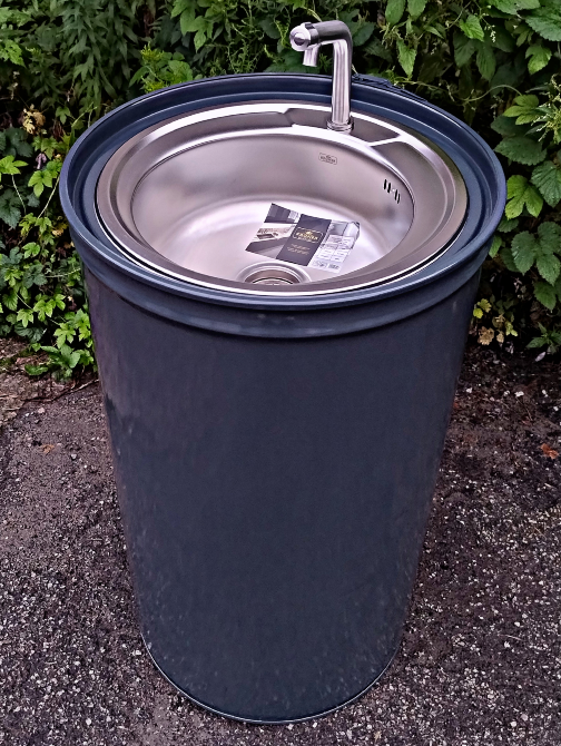 Умивальник з металевої бочки лофт | Дизайнерська раковина з вашим логотипом Киев - изображение 9