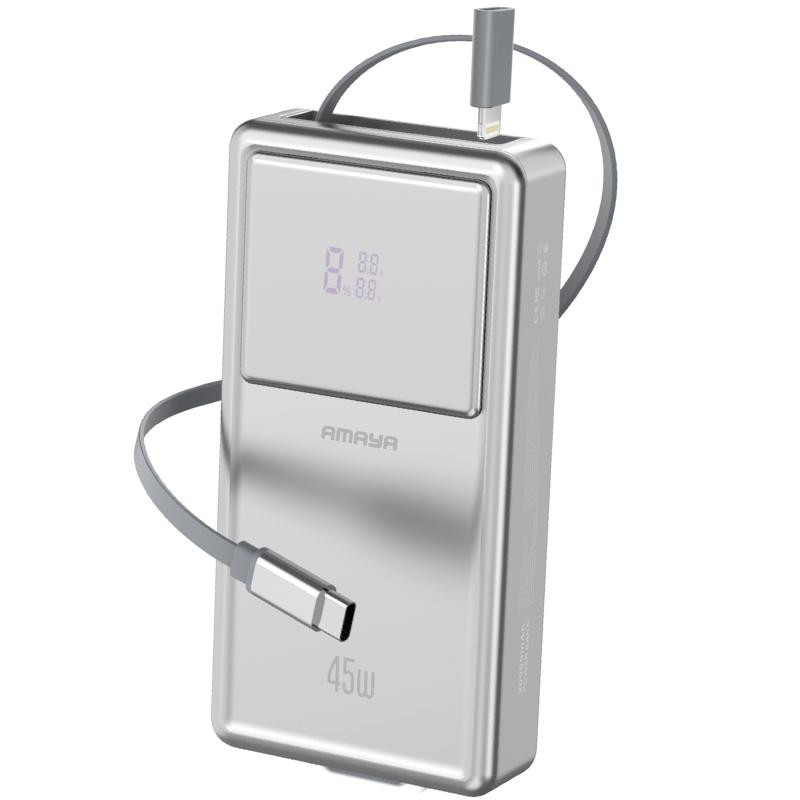 Портативное ЗУ Power Bank Amaya APB-F231 45W with display and cable 20000 mAh Херсон - зображення 1