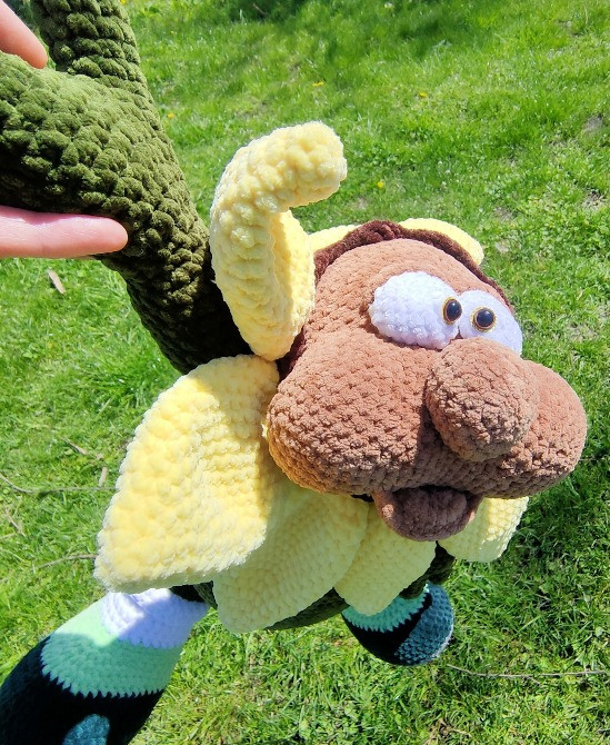 Лялька соняшник м'яка іграшка в'язана квітка мультяшний ручна робота Нововолинськ - зображення 3