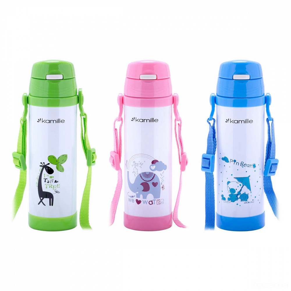 Термос для детей с ремешком Kamille 500 мл Одеса - зображення 1