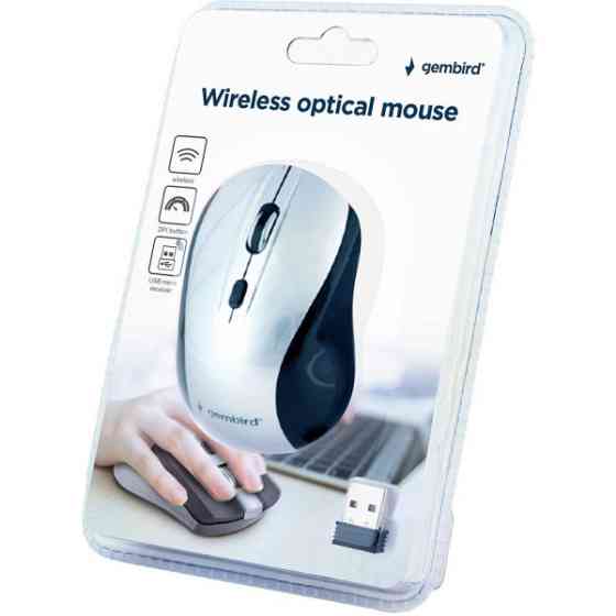 Мишка Gembird Wireless Black/Silver (MUSW-4B-02-BS) Харьков