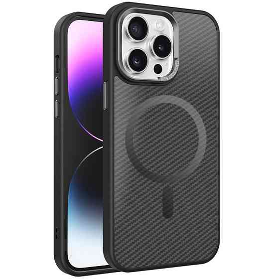Чехол TPU+PC Carbon Mirage with MagSafe для Apple iPhone 14 Pro (6.1") Херсон