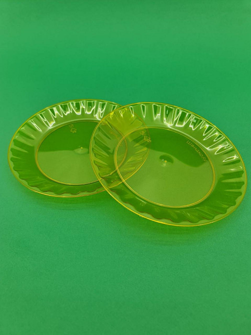 Стекловидная тарелка желтая 160мм, Юнита, 10 шт\пач Харків - зображення 1