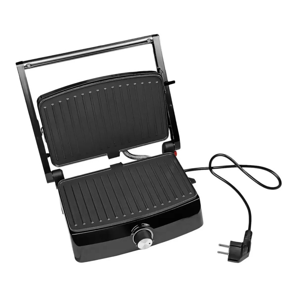 Гриль контактный Grunhelm G1011 1000 Вт черный Київ - зображення 4