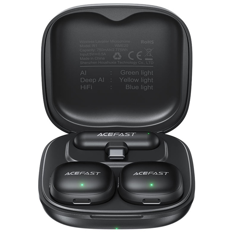 Петличный беспроводной микрофон Acefast R1 Lightning Херсон - зображення 1