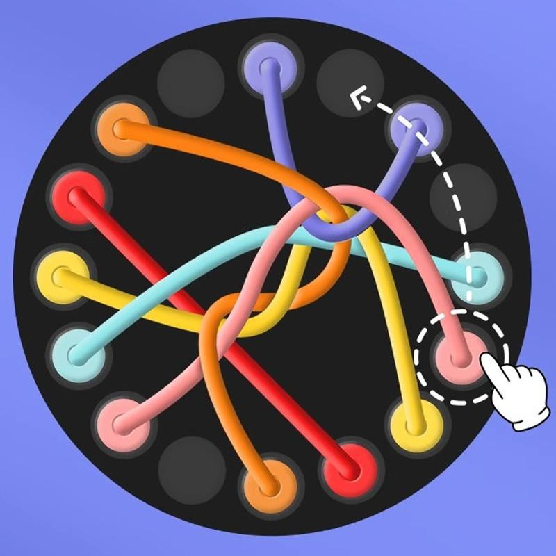 Настольная интерактивная игра Ummi M8J Rope Untangling Game Херсон - зображення 5