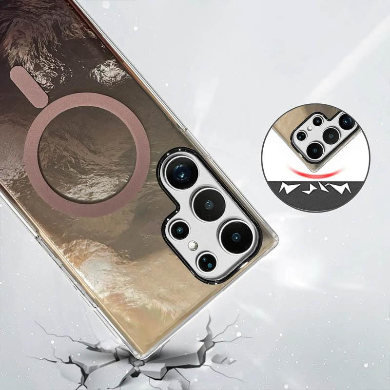 Чехол TPU Shiny Mountain Magnetic Fit для Samsung Galaxy S25 Ultra Херсон - изображение 6