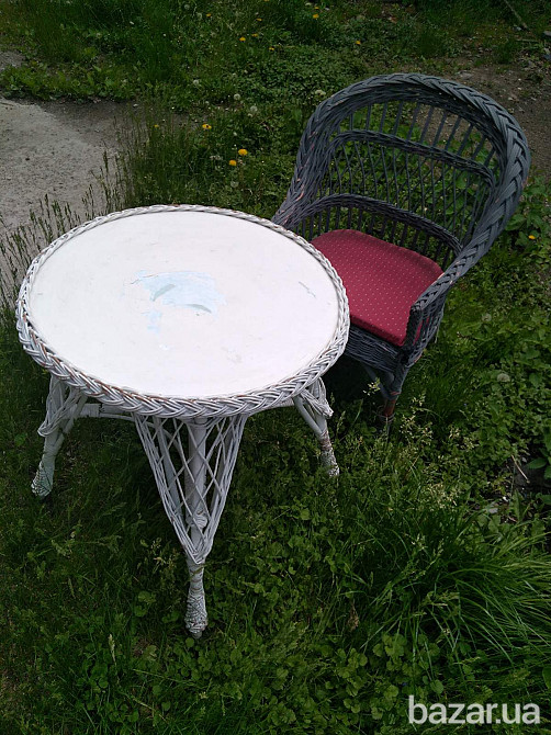 Набор мебели из ротанга 3 стула и стол Киев - изображение 1