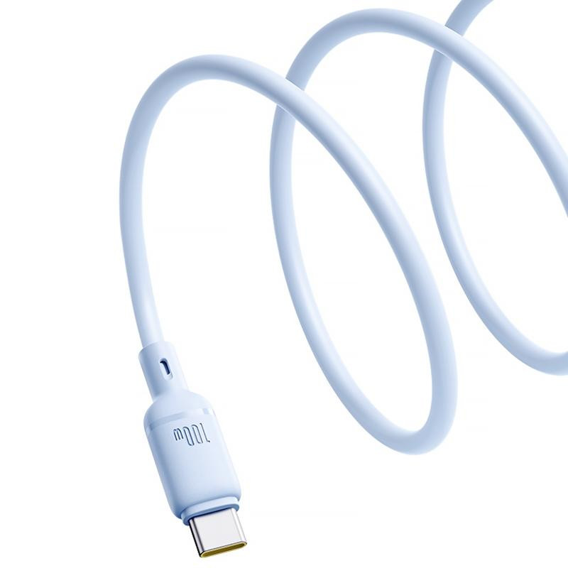 Дата кабель Baseus Silky Series OS Fast Charging Type-C to Type-C 100W (1m) (P10377704) Херсон - зображення 2