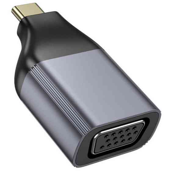 Адаптер Hoco UA34 Type-C to VGA Metal Gray (Код товару:41300) Харьков