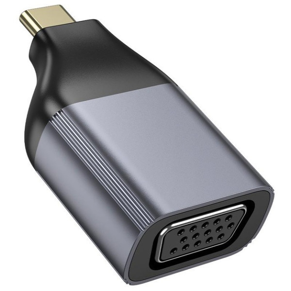 Адаптер Hoco UA34 Type-C to VGA Metal Gray (Код товару:41300) Харків - зображення 5