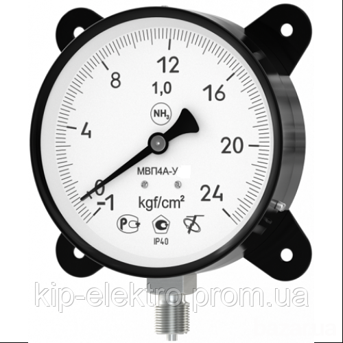 Мановакуумметр аммиачный МВП4А-У (NH3) (МВП4-АУ, МВП-4АУ, МВП4-Ау, МВП-4Ау, МВП4А-у) Київ - зображення 1