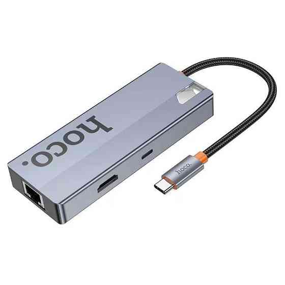 Переходник HUB Hoco HB51 Wow 6in1 (Type-C to HDTV+RJ45+PD+3xUSB3.0) Херсон