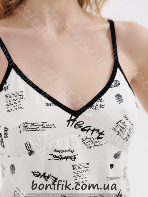 Женская пижама с шортами и майкой "Dreamy Heart" (16801) (арт. 1774) Кривий Ріг - зображення 2