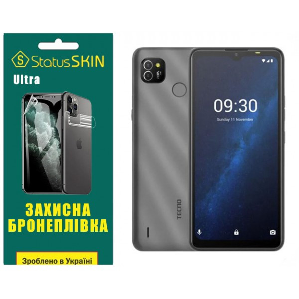 Поліуретанова плівка StatusSKIN Ultra для Tecno Pop 4 LTE (BC1s) Глянцева (Код товару:36067) Харків - зображення 1