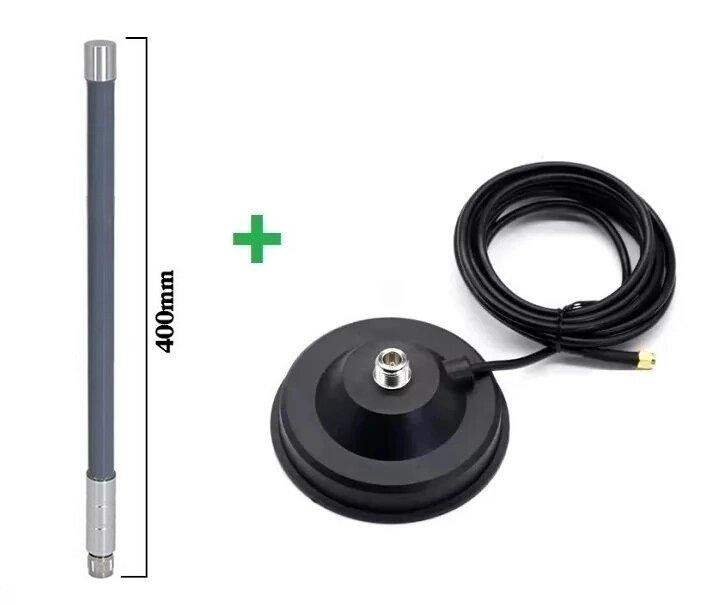 Антенна 2370-2760/5155-6300MHz 6/9dBi, 50W, 40 см, N разъем, с магнитным основанием 12 см, RG58U 3 м Днепр - изображение 12