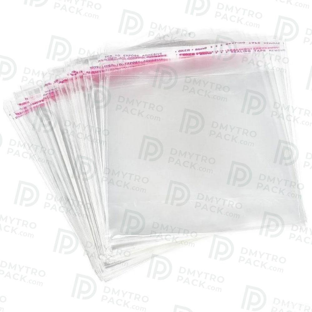 Пакеты прозрачные с клейкой лентой 25 х 35 см (полипропилен), 100шт/уп прозрачные Херсон - изображение 4