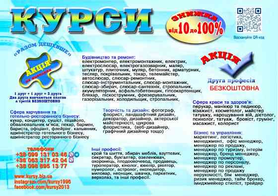 Курси стропальника, телемайстера, холодильщика Днепр