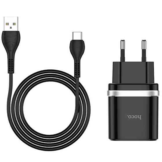 СЗУ Hoco C12Q Smart QC3.0 3A (1USB-A) + кабель USB to Type-C Херсон