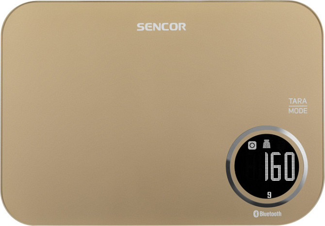 Весы кухонные Sencor SKS7077CH 5 кг песочные Київ - зображення 1
