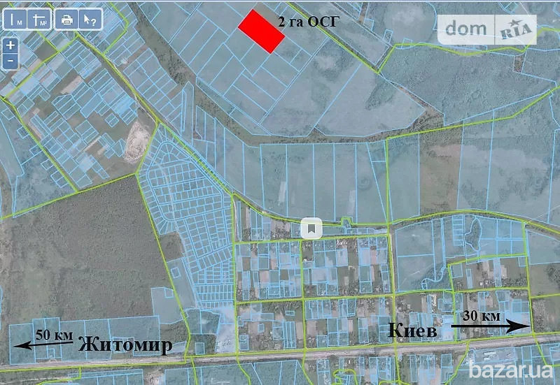 Продам 2 га ОСГ в смт.Макарів Макаров - изображение 1