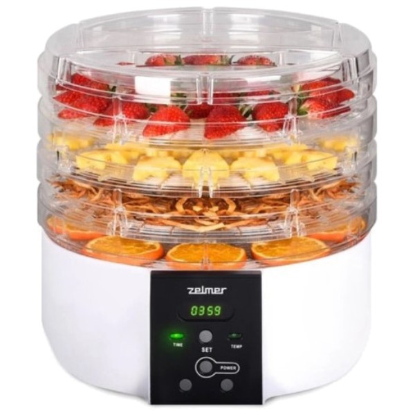 Сушилка для овощей и фруктов ZELMER ZFD1005 520 Вт белая Київ - зображення 1