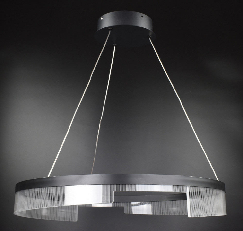Люстра стельова LED BF15-800 Чорний 35-140х80х80 см. Київ - зображення 1