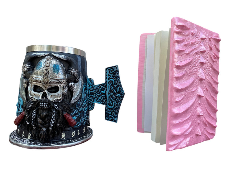 Подарочный набор Кружка 3D Молот Тора Бородатый Викинг и Блокнот 3D «Дракон Единорога» Київ - зображення 2