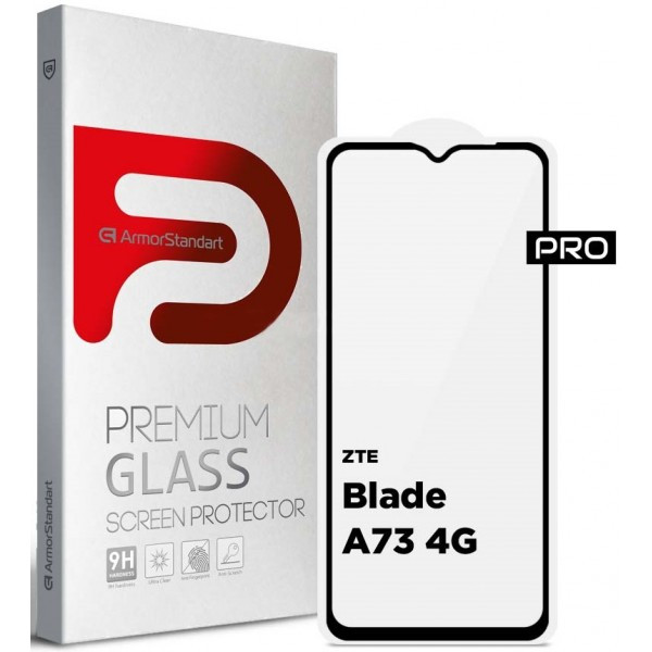 Захисне скло ArmorStandart для ZTE Blade A73 4G Black (Код товару:35023) Харків - зображення 2