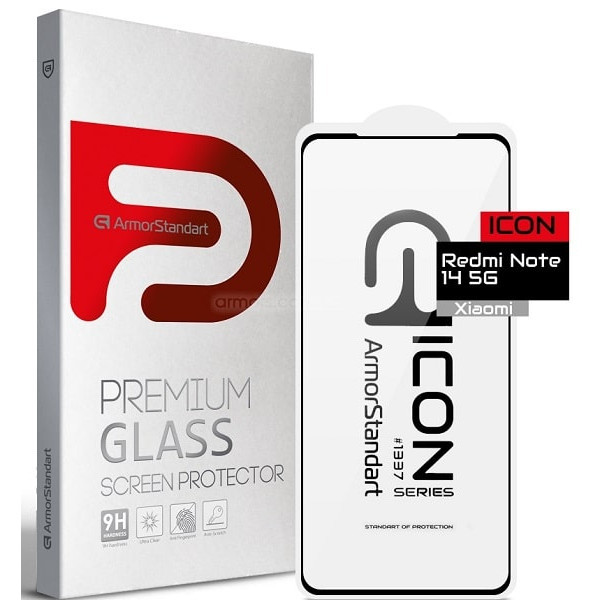 Захисне скло ArmorStandart Icon для Xiaomi Redmi Note 14 5G Black (ARM83174) (Код товару:39738) Харків - зображення 1