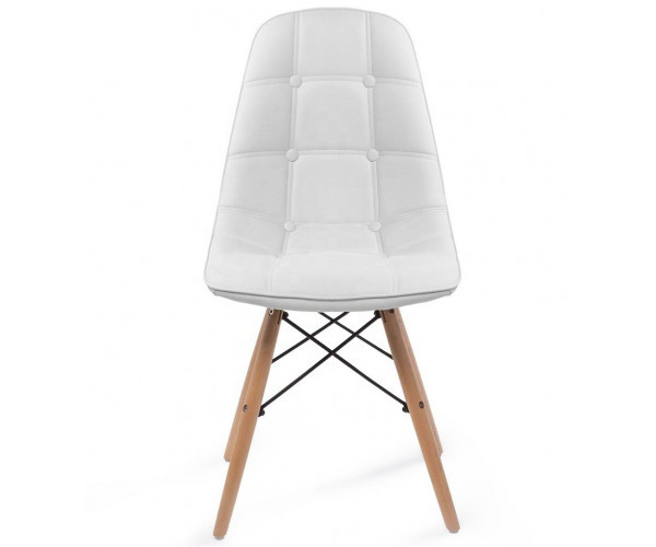 Стілець Тауер Софт біла екошкіра Дніпро - зображення 2