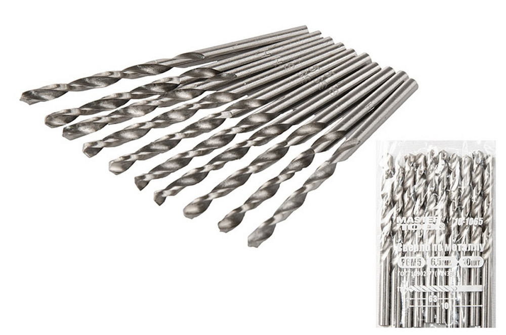Сверло для металла MASTERTOOL HSS 6.5х101 мм WHITE 10-1065 Харків - зображення 1
