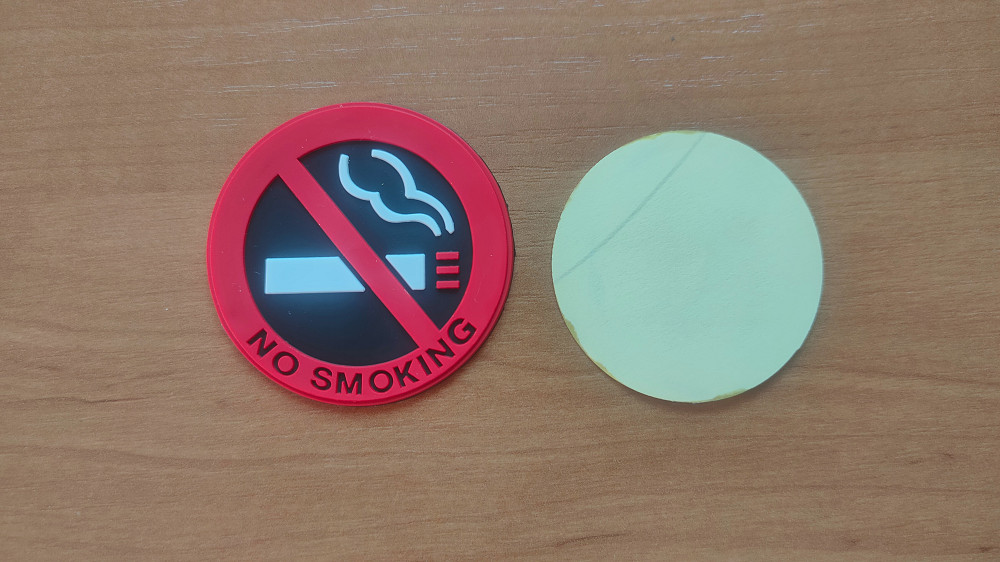 Наклейка не курить в салон авто Бориспіль - зображення 2