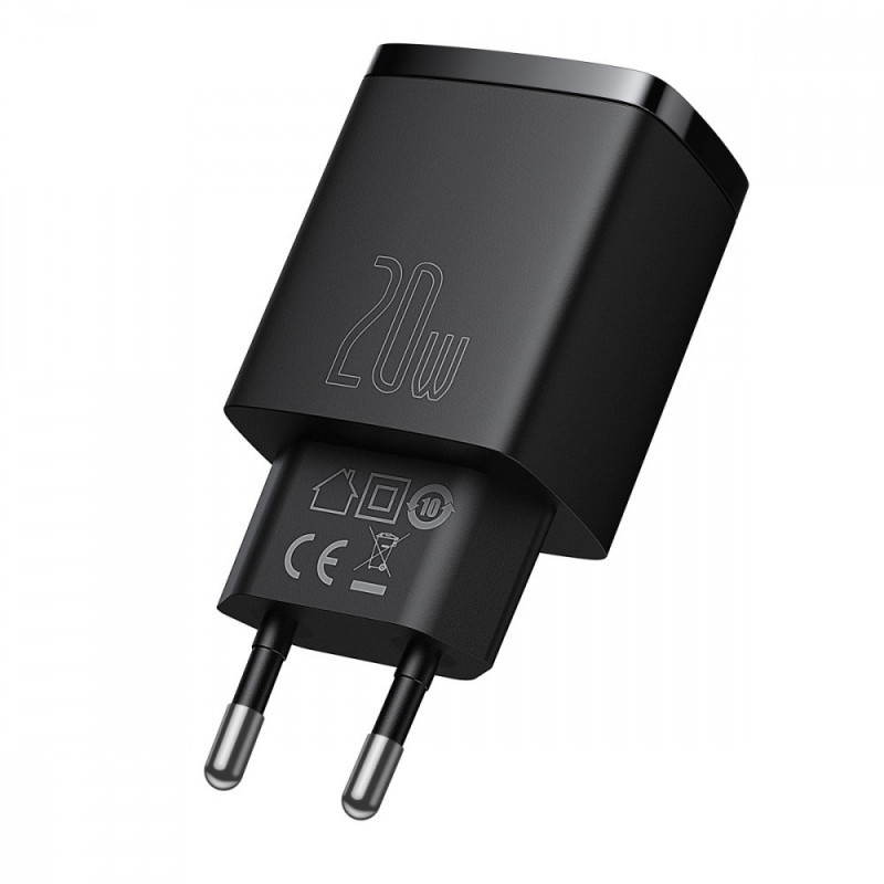 СЗУ Baseus Compact Quick Charger 20W QC+PD (1USB-A/1C) (CCXJ-B) Херсон - зображення 6