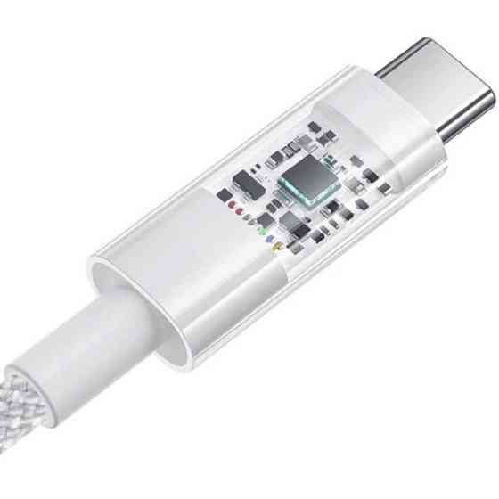 Кабель Baseus Gem Fast-Charging USB to Type-C 100W 1m White (P10373002211-00) (Код товару:40905) Харків