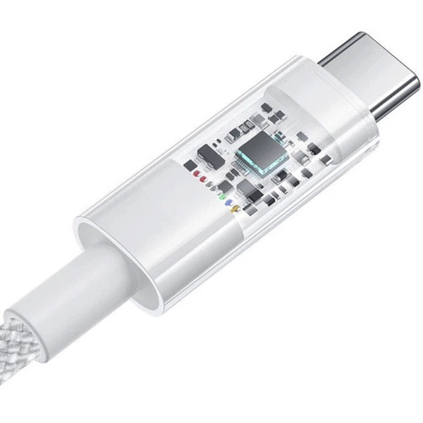 Кабель Baseus Gem Fast-Charging USB to Type-C 100W 1m White (P10373002211-00) (Код товару:40905) Харків - зображення 2