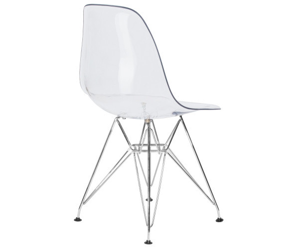 Стілець Тауер ніжки метал пластик прозорий Дніпро - зображення 3
