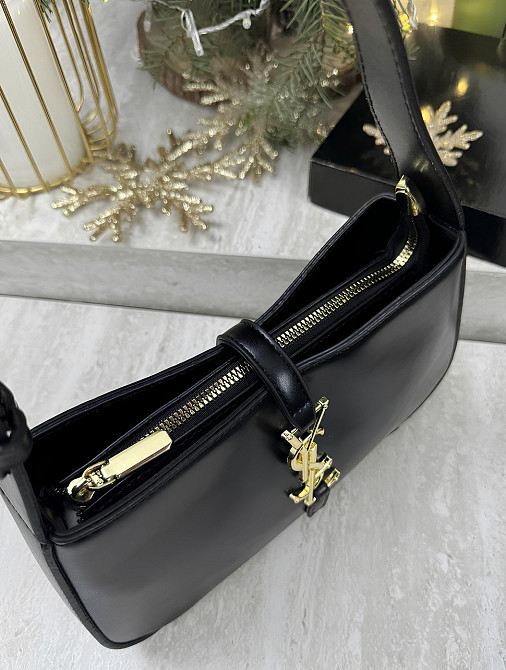 сумка лоран черная Saint Laurent модна жіноча сумка для дівчини AN137 Київ - зображення 6